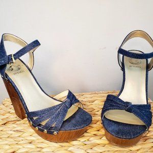 Guess Denim Platform sandals / heels